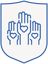 arms - blue shield