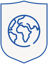 globe - blue shield
