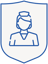nurse - blue shield