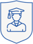 student - blue shield