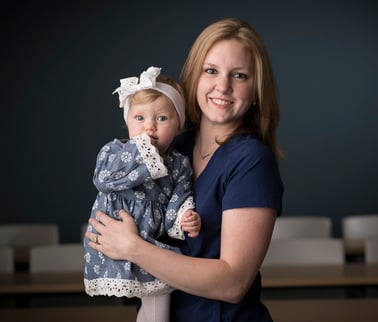 Christina with child