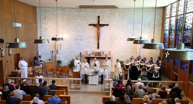 Cardinal OMalley Saying Mass for Laboure Colleges 125th Anniversary.jpg