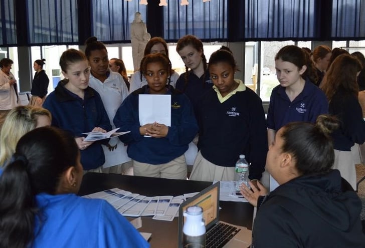 Labouré College and Fontbonne Academy Students Explore Family Health Issues